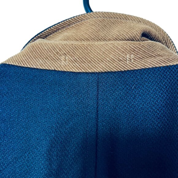 Kroon Ritchie Blazer 48R Blue Hybrid Jacket Wool Cashmere 3 Button Full Zip - Picture 3 of 16